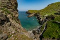 Tintagel Castle Ruin in South Cornwall, United Kingdom, Great Britain Royalty Free Stock Photo