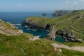 Tintagel Castle Ruin in South Cornwall, United Kingdom, Great Britain Royalty Free Stock Photo