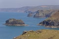 Tintagel in Cornwall Royalty Free Stock Photo