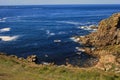 Tintagel England, UK - August 10, 2015: Tintagel coastline, Cornwall, United Kingdom