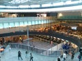 Tinted-Glass Bridge, Entrance and Shopping Area, Zurich-Airport ZRH Royalty Free Stock Photo