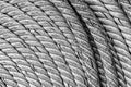 Tinted gray background jute rope thick semicircle twisted pattern marine