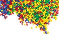 Tinted plastic granulate Royalty Free Stock Photo