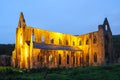 Floodlit Tintern Abbey