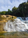 Tinuy-an Falls in Bislig, Surigao del Sur. Philippines. Royalty Free Stock Photo