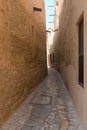 Tiny alleyways in the old arabic merchant quarter Royalty Free Stock Photo