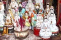 Tiny altar with incense and little Buddha statues