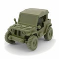 Tiny Army Jeep Toys. Generative AI