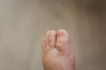 Tiny baby foot close up Royalty Free Stock Photo