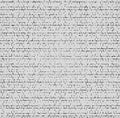 Abstract background showing tiny black dots forming horizontal lines on gray canvas texture Royalty Free Stock Photo