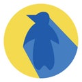 Tiny blue bird, icon