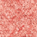 Tiny Bright Red Squiggly Swirly Spiral Squares Seamless Texture Pattern