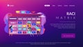 RACI matrix concept landing page.