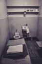 A Tiny Cell in the Famous Alcatraz Prison