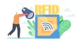 Tiny Character Carry Huge Rfid Scanner, Radio Frequency Identification Tag Identification Technology Wireless System