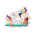 Cleaning vector concept for web banner, website page