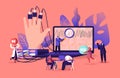 Tiny Characters at Huge Computer Show Physiological Measures of Person Undergoing Lie Detector, Polygraph Test