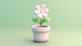 Tiny Cute 3D Flower: Delicate Miniature Botanical Charm