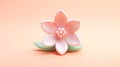 Tiny Cute 3D Flower: Delicate Miniature Botanical Charm