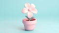 Tiny Cute 3D Flower: Delicate Miniature Botanical Charm