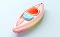 Tiny cute isometric dump kayak emoji - Soft design, Generative Ai