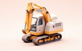 Tiny cute isometric excavator emoji - Soft design, Generative Ai