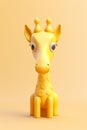 Tiny cute isometric Giraffe generative AI