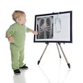 Tiny Doc with X-ray Royalty Free Stock Photo