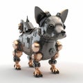Tiny Dog Security Robot. Generative AI Royalty Free Stock Photo