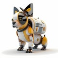 Tiny Dog Security Robot. Generative AI Royalty Free Stock Photo