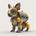 Tiny Dog Security Robot. Generative AI Royalty Free Stock Photo