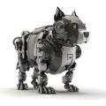 Tiny Dog Security Robot. Generative AI Royalty Free Stock Photo