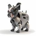 Tiny Dog Security Robot. Generative AI Royalty Free Stock Photo