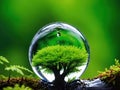 Tiny Ecosystem.A breathtaking close-up of a miniature ecosystem. Royalty Free Stock Photo