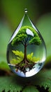 Tiny Ecosystem.A breathtaking close-up of a miniature ecosystem. Royalty Free Stock Photo
