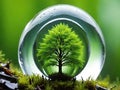 Tiny Ecosystem.A breathtaking close-up of a miniature ecosystem. Royalty Free Stock Photo