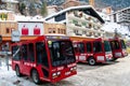 Tiny electric shuttles in Zermatt, Swizerland