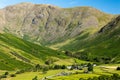 A tiny English village in mountainous scenery next to Scafell Pike (Wasdale, Lake Distrtict