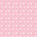 Tiny floral pattern on pink background