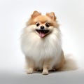 High-key Lighting Pomeranian: Minimal Retouching For Refined Technique