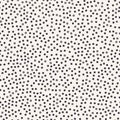 Tiny geometric polka dot seamless pattern. Hand drawn small tossed ditsy background. Hipster confetti scrapbook paper, fashion all