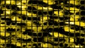 Glass mosaic squares yellow background