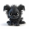 Tiny Gothic Monster Dog. Generative AI Royalty Free Stock Photo