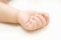 Tiny hand of baby Royalty Free Stock Photo