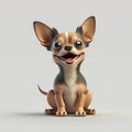 Tiny Happy Puppy. Generative AI