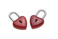 Tiny heart-shaped lock, padlock