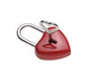 Tiny heart-shaped lock, padlock,