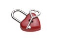 Tiny heart-shaped lock, padlock