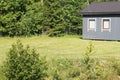 Tiny House Exterior in forest, stock photo. Latvia Royalty Free Stock Photo