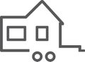 Tiny house. Icon for logo
